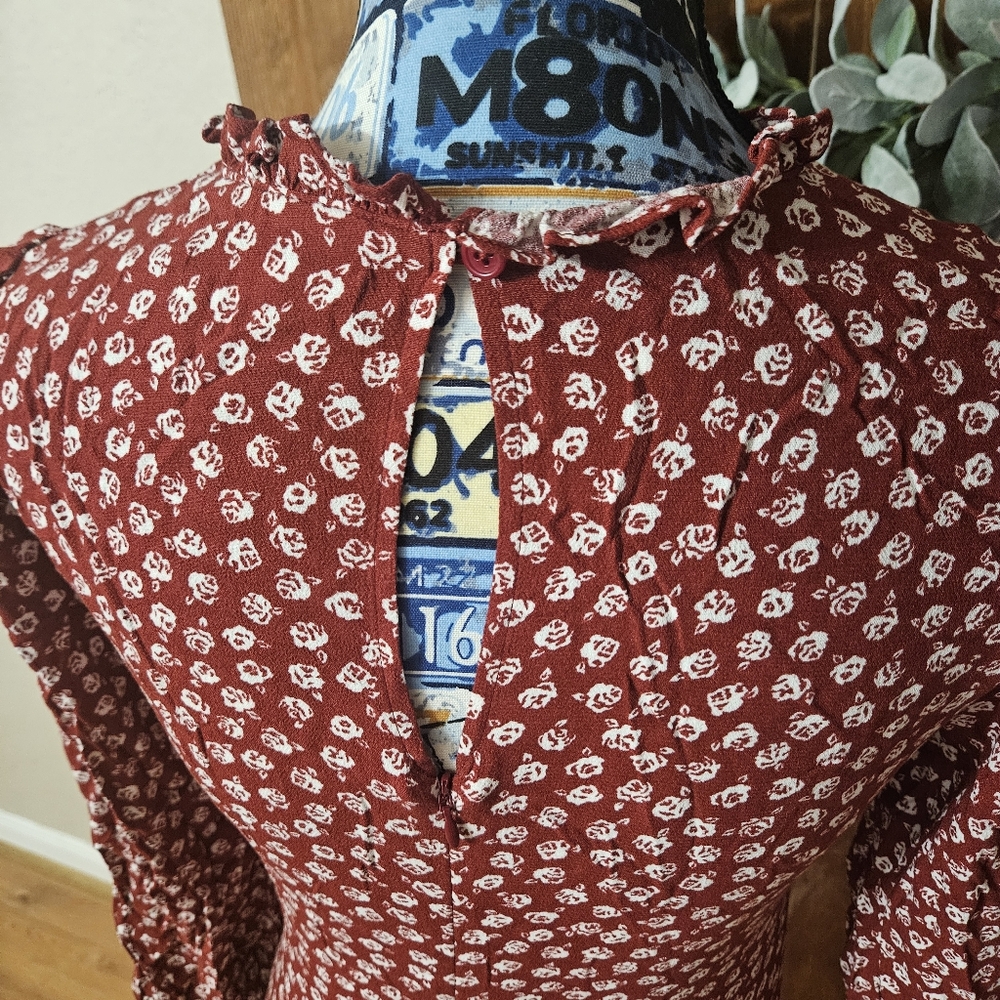 Reformation Red and White Mini Dress - Picture 6 of 12